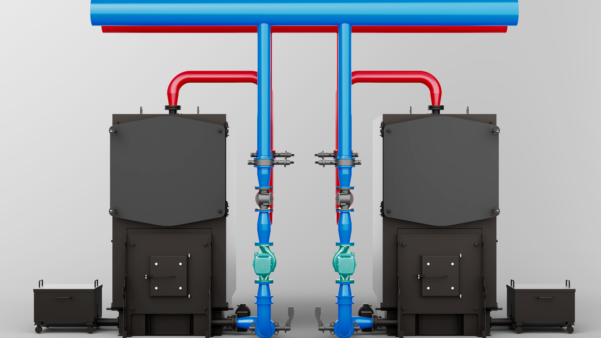 Промышленные полуавтоматические котлы на угле и брикетах