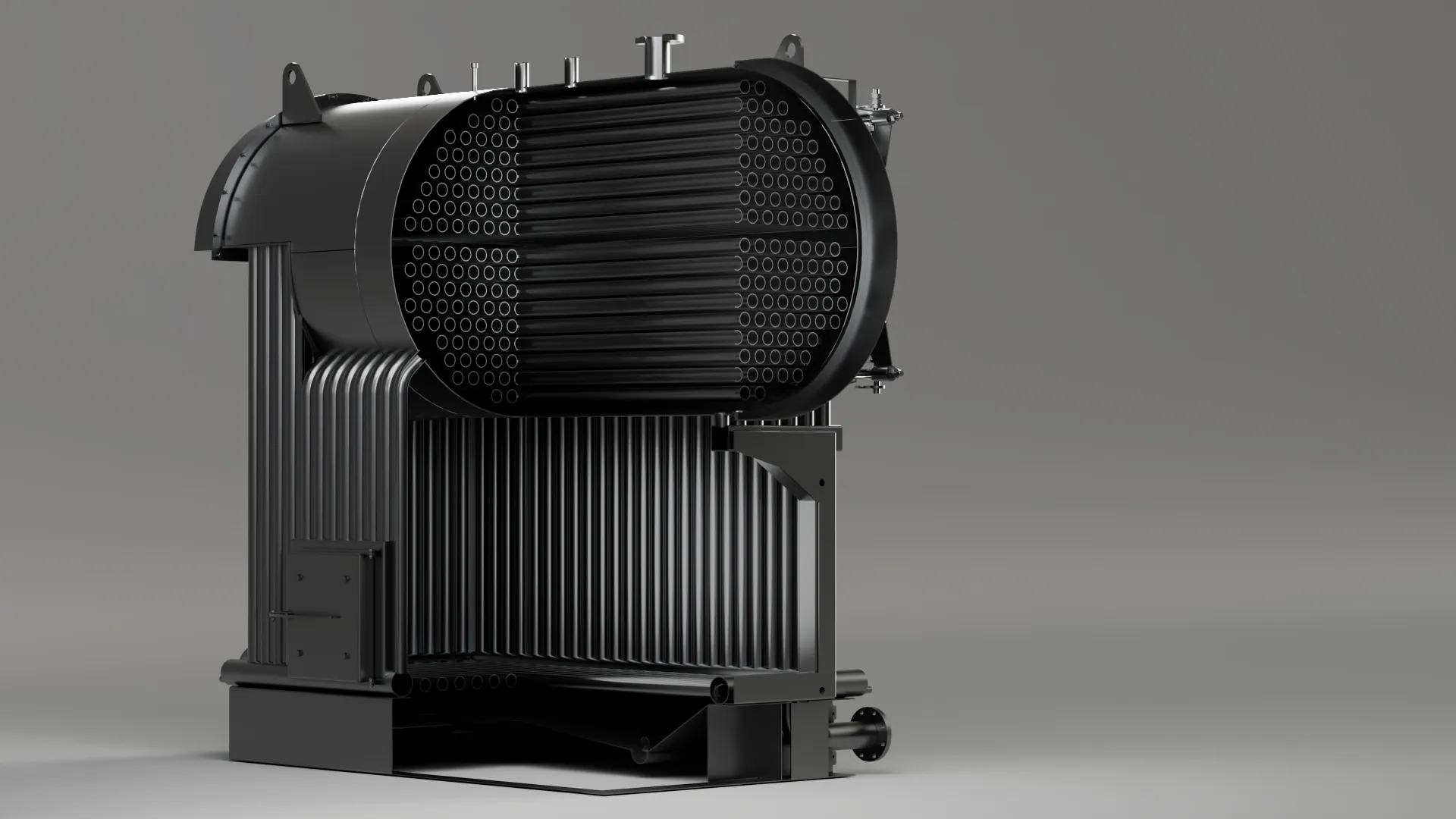 Промышленный пеллетный котел PELLET PRO 1500 кВт рубашка котла