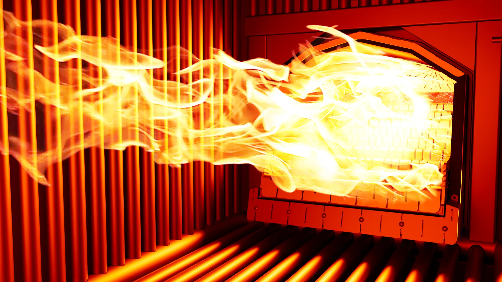 Промышленный пеллетный котел PELLET PRO 1500 кВт - факельная горелка