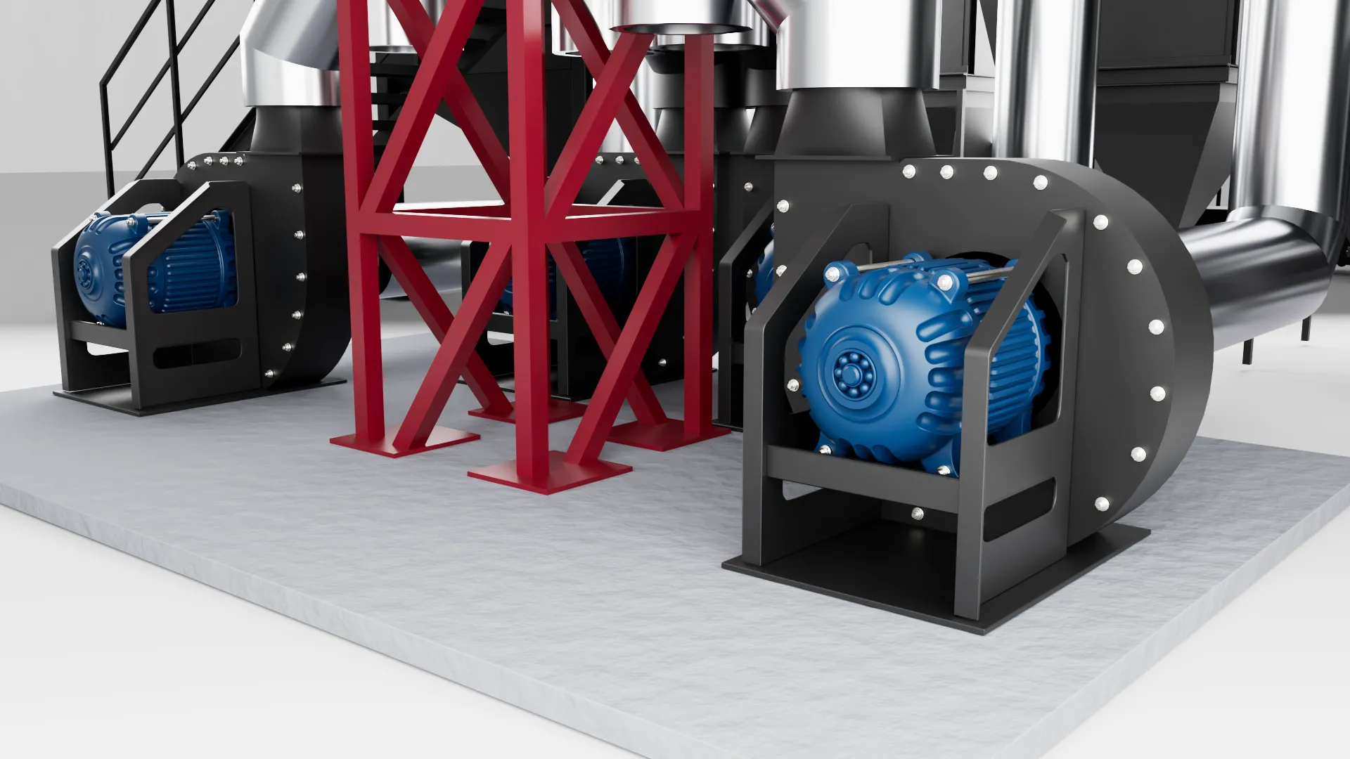 Промышленный пеллетный котел PELLET PRO 1500 кВт - дымосос