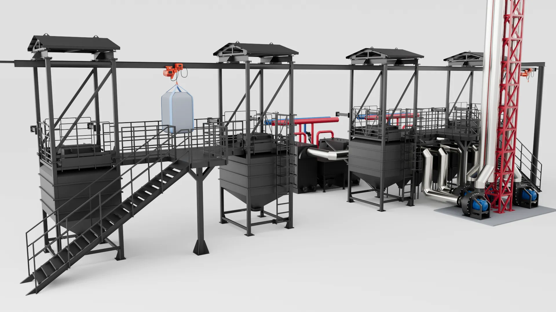 Промышленный пеллетный котел PELLET PRO 1500 кВт - склад топлива